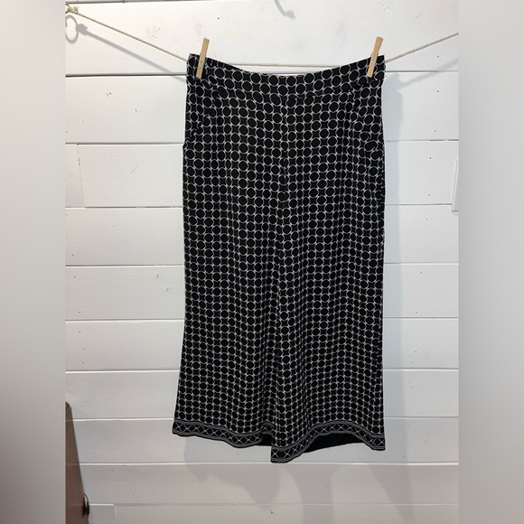 🖤 MAX STUDIO Black & White Midi Skirt – Size L - Picture 7 of 11